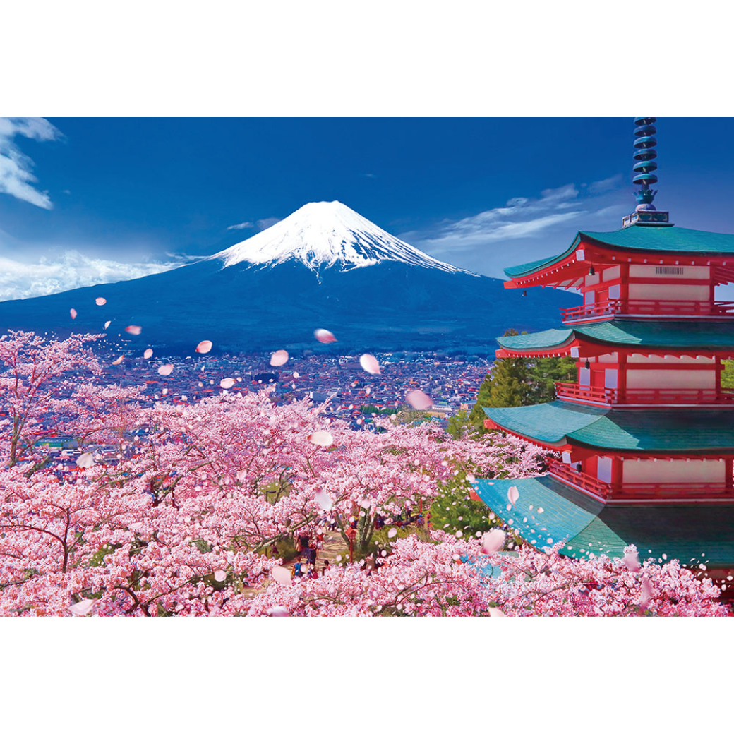 春の富士と浅間神社
