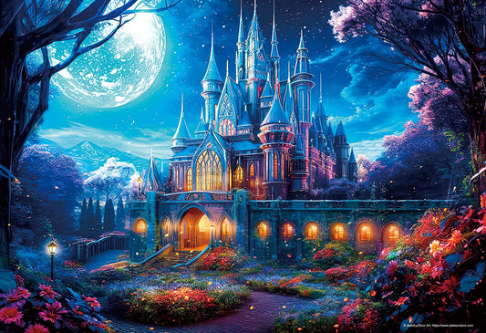 月の魔法と輝く城