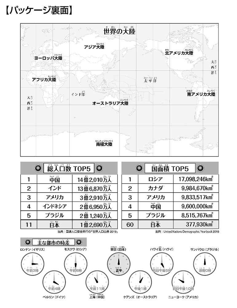 世界地図おぼえちゃおう!