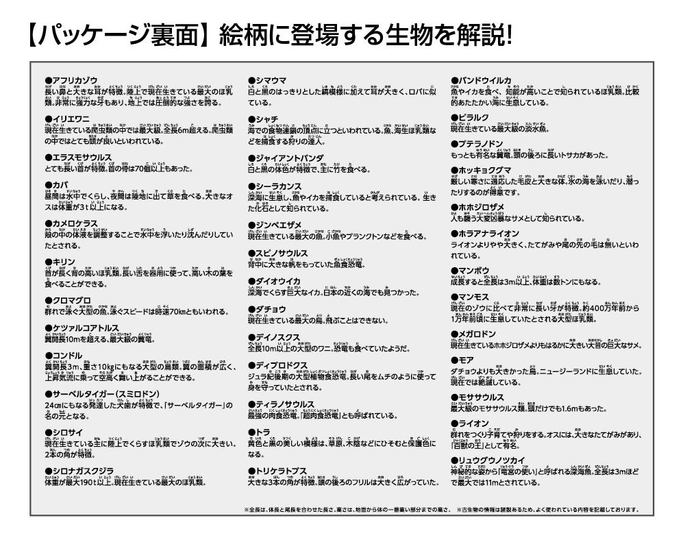 巨大生物くらべてみよう!