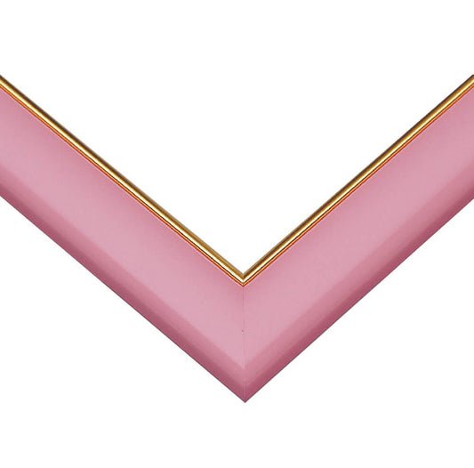 ゴールドモール木製パネル　ピンク(38×26)