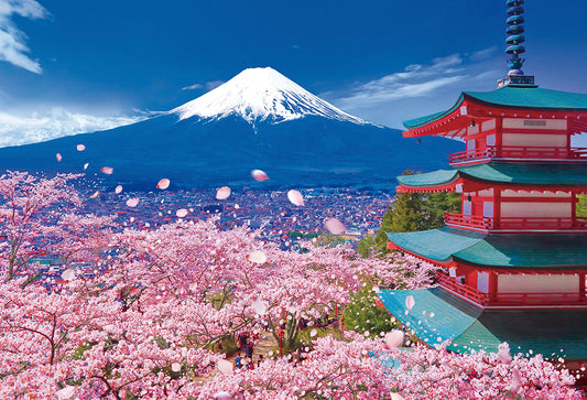 春の富士と浅間神社