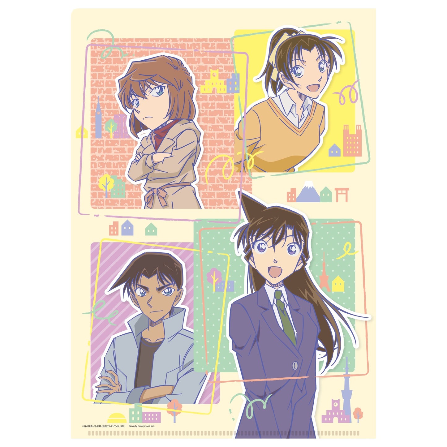 書けるクリアファイルWポケット 名探偵コナン スナップ