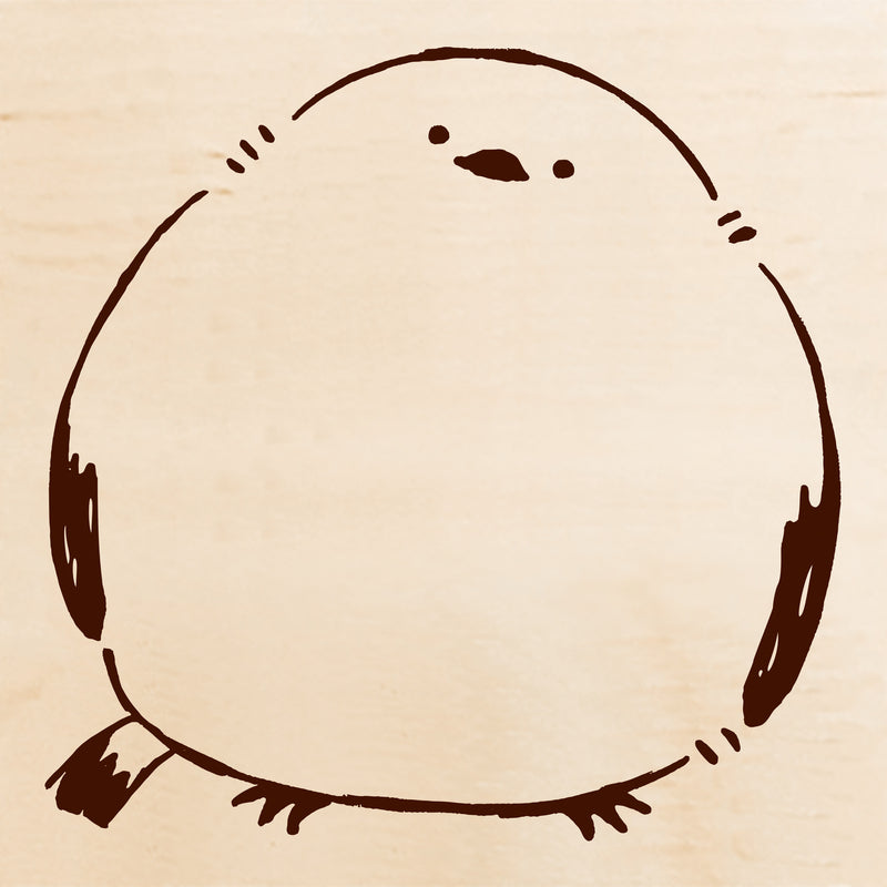 いろどりはんこ　シマエナガ　アップ