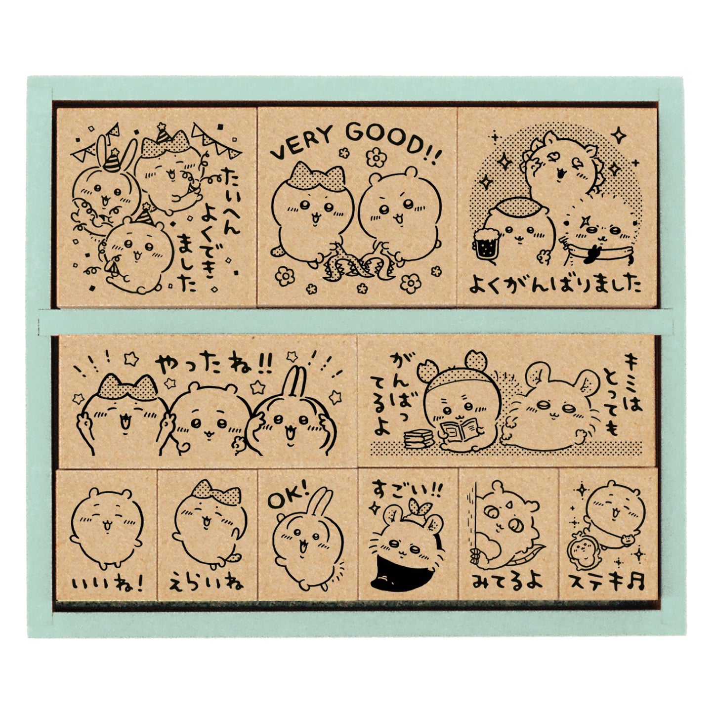 ちいかわ 木製ごほうびスタンプ パーティー
