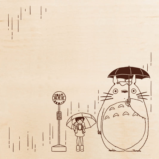 いろどりはんこ バス停／となりのトトロ