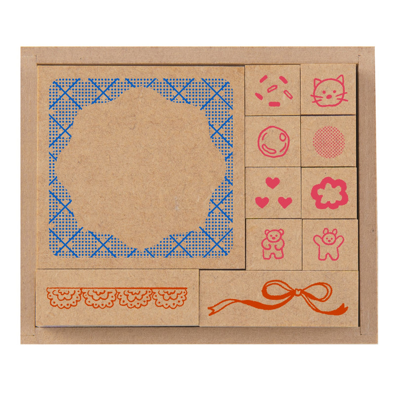 いろどりはんこばこ　ニコニコ
