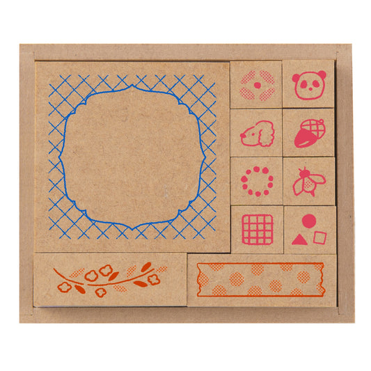 いろどりはんこばこ　ウキウキ