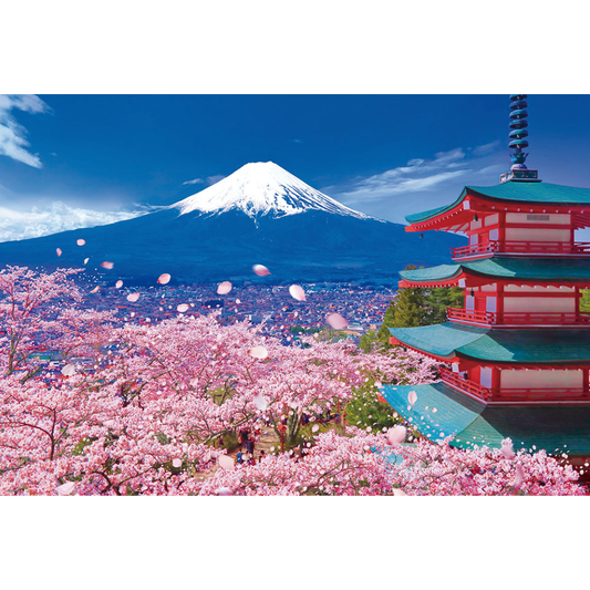 春の富士と浅間神社