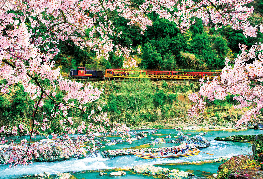 桜の保津峡