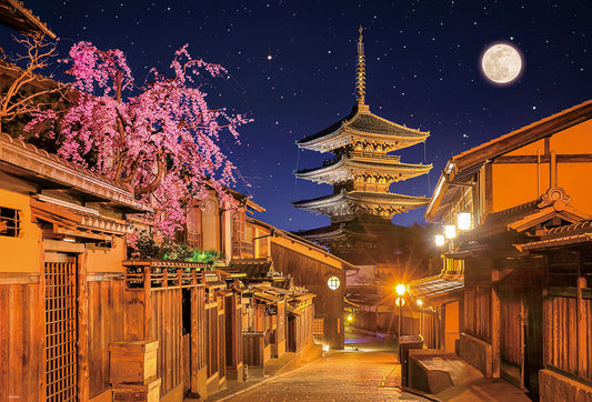月夜の八坂の塔