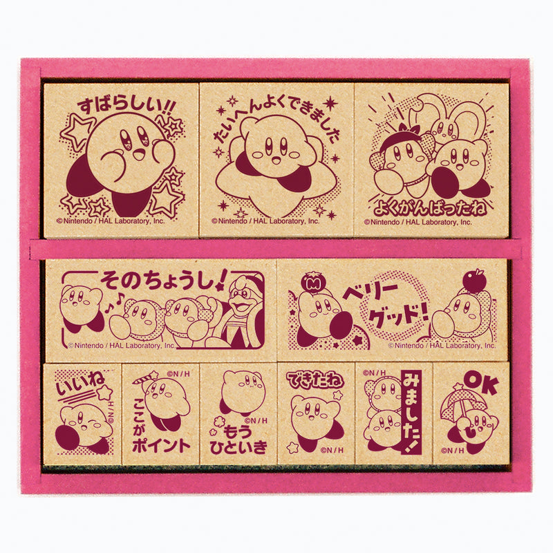星のカービィ　木製ごほうびスタンプ